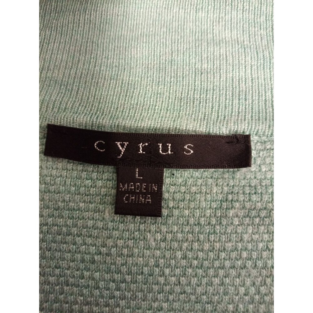 Cyrus Women's Green Blue Cardigan Duster Sweater Size Large - Picture 5 of 7